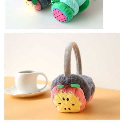 卡通水果耳罩可愛動物加厚兒童保暖耳罩寶寶可調(diào)節(jié)暖耳捂毛絨耳套
