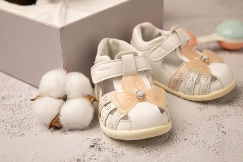 可愛蝴蝶結涼鞋童鞋兒童用品攝影圖 攝影圖 下載至來源處