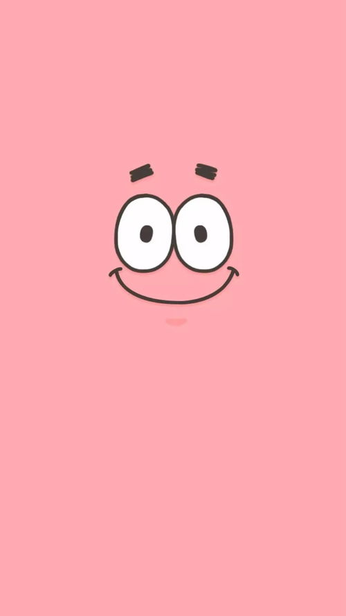 壁紙控 海綿寶寶好可愛,純色背景簡潔風(fēng)