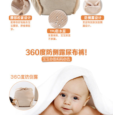 淺棕色系列可愛溫馨嬰兒尿布褲大PP褲詳情頁